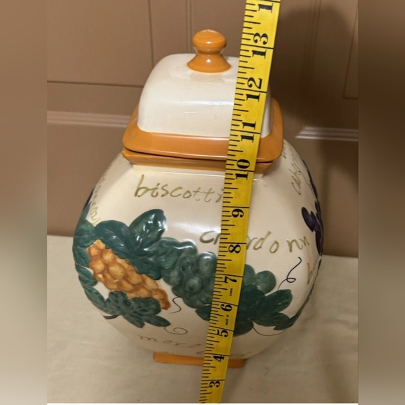 Vintage Handmade for "Nonni's Biscotti" Ceramic Cookie Jar - Picture 11 of 11